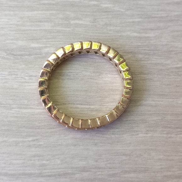 Vintage GP CZ Emerald Cut Baguette Style Gemstone Ring, Size 6 - Picture 11 of 14